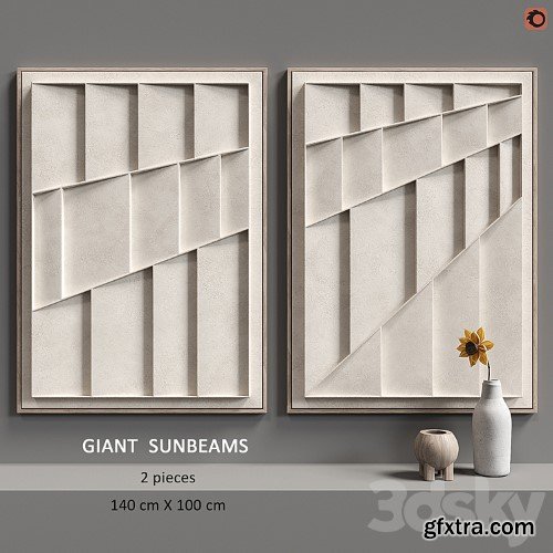 3dsky Pro - Relief GIANT SUNBEAMS