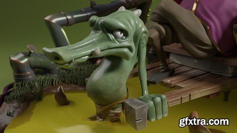 Udemy - ZBrush Beginner\'s Course: Sculpting Crile the Crocodile