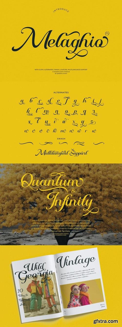 Melaghio - Elegant Modern Script