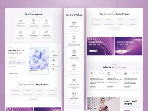'Medihealth - Medical Service Website Figma Template'