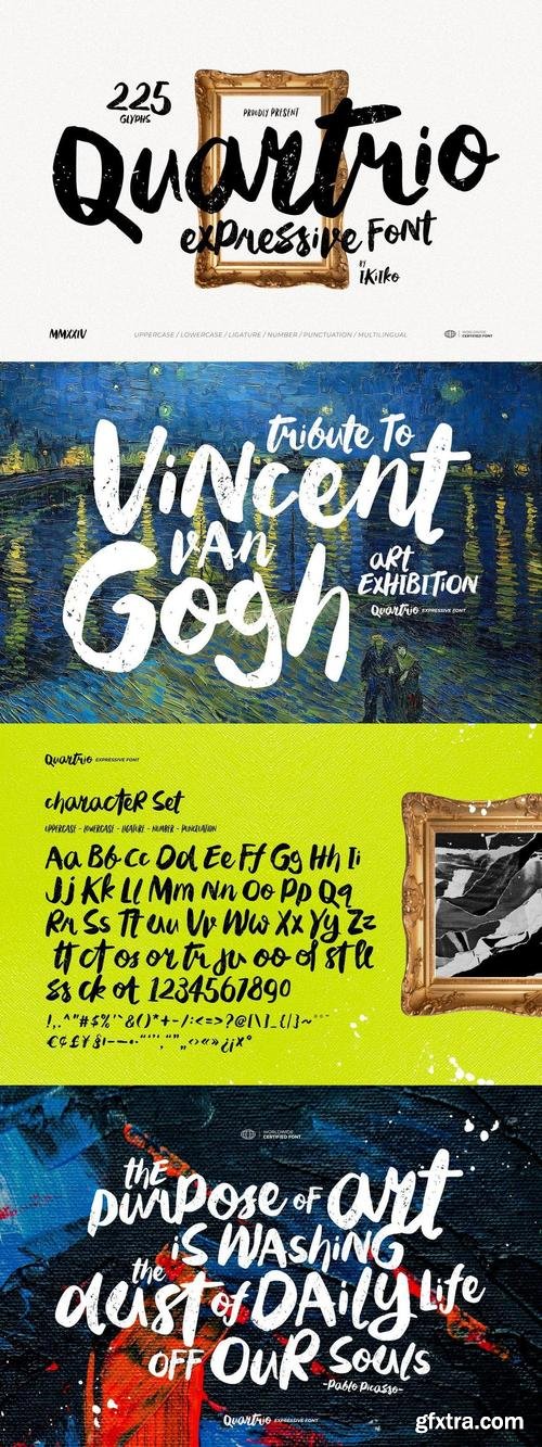 Quartrio - Expressive Font