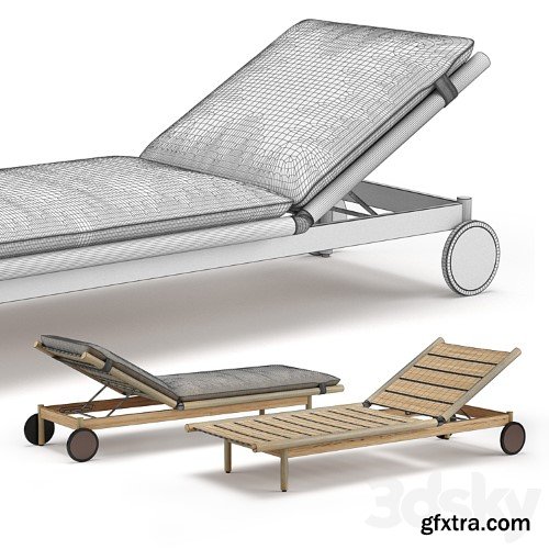 3dsky Pro - DEDON Tibbo | Beach chair