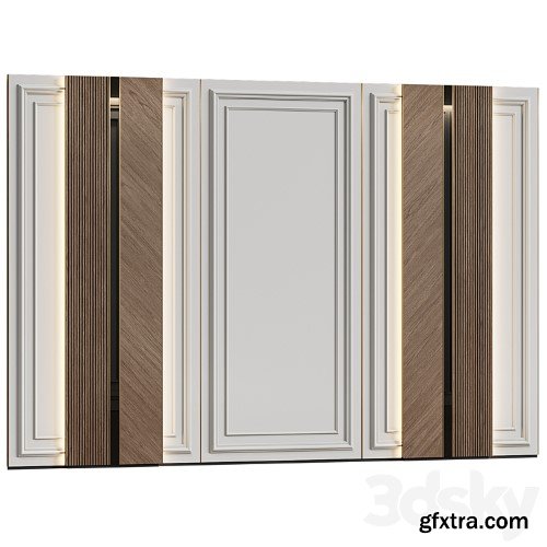 3dsky Pro - Wall panels in modern classic style 15