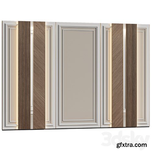 3dsky Pro - Wall panels in modern classic style 15