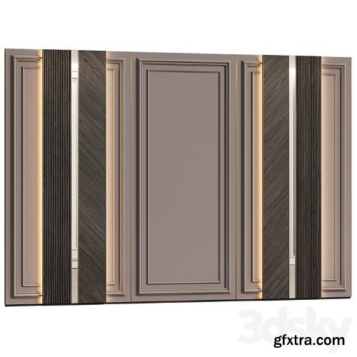 3dsky Pro - Wall panels in modern classic style 15