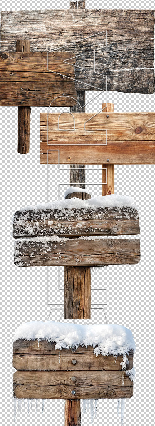 Vintage Authentic Wooden Items 28xPNG