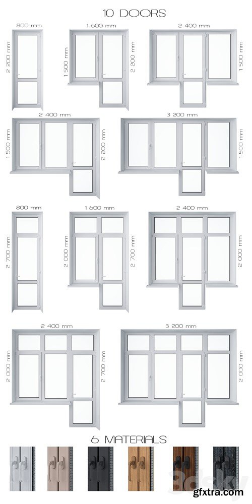 3dsky Pro - Door Set 3