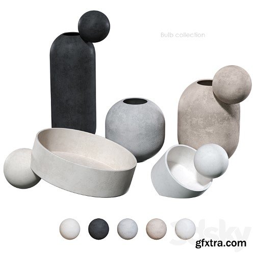 3dsky Pro - Bulb collection vases