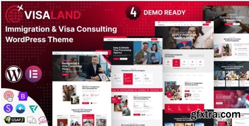 Themeforest - Visaland v1.0 - Immigration and Visa Consulting WordPress Theme 54515332