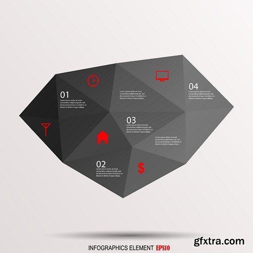 Collection of Infographics Vol.41, 25xEPS