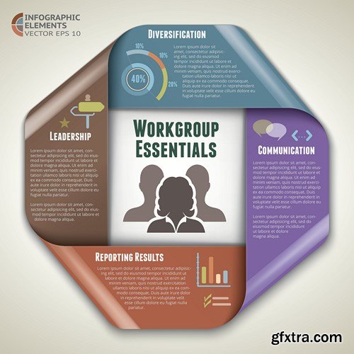 Collection of Infographics Vol.41, 25xEPS