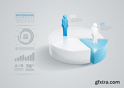 Collection of Infographics Vol.41, 25xEPS