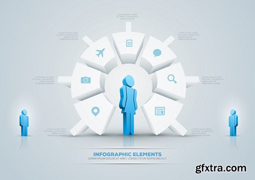 Collection of Infographics Vol.41, 25xEPS