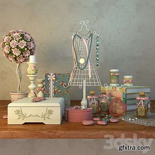 3dsky Pro - Decorative set for the bedroom