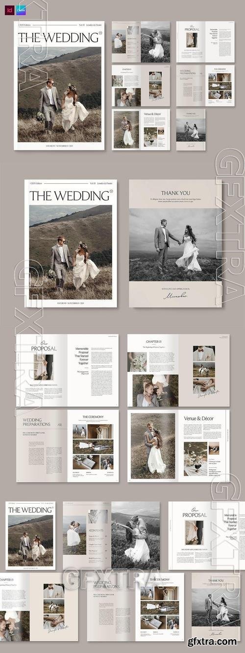 Wedding Magazine Template BLH56SD Wedding Magazine Template BLH56SD
