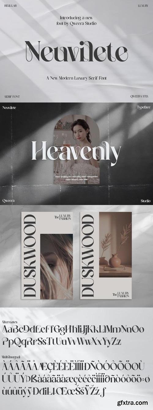 Neuvilete - Modern Luxury Serif Font