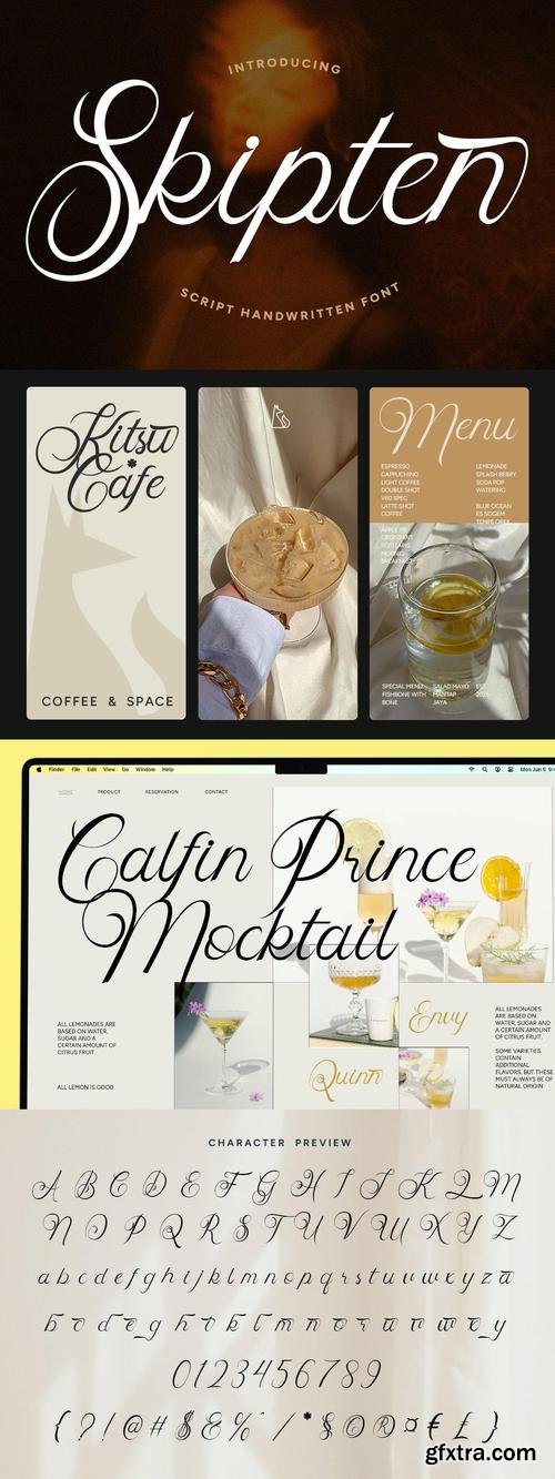 Skipten - Script Handwritten Font