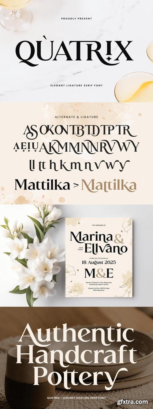 Quatrix - Luxury Font