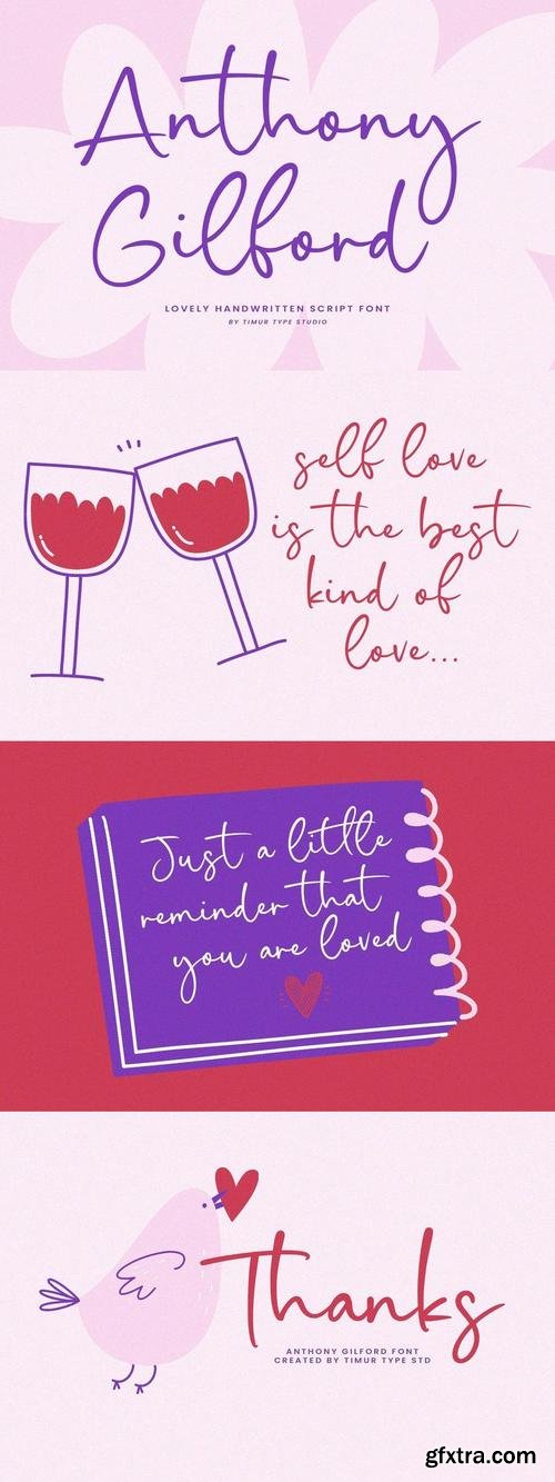 Anthony Gilford – Lovely Handwritten Script TT