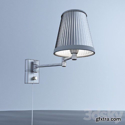 3dsky Pro - Model KIRSTEN, wall lamp from MARKSLOJD, Sweden.
