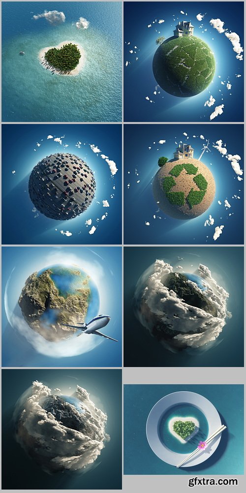 Amazing Earth Renders 25xJPG