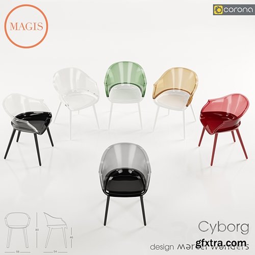 3dsky Pro - Magis / Cyborg Armchair