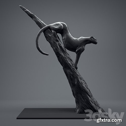 3dsky Pro - A figurine of a cheetah.