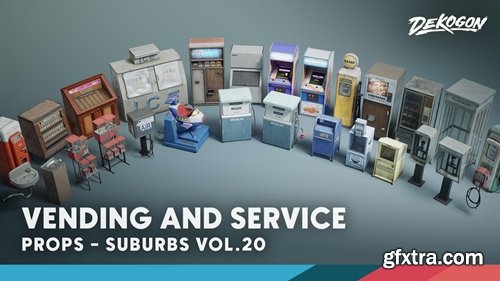 Fab - Suburbs VOL.20 - Vending and Service (Nanite and Low Poly) (5.4)