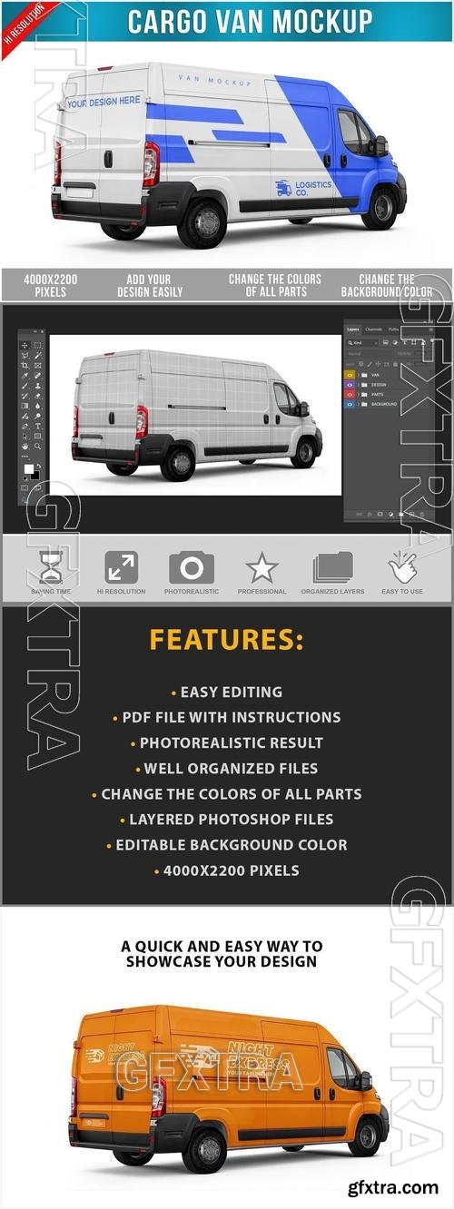 Cargo Van Mockup 99A4D8F Cargo Van Mockup 99A4D8F