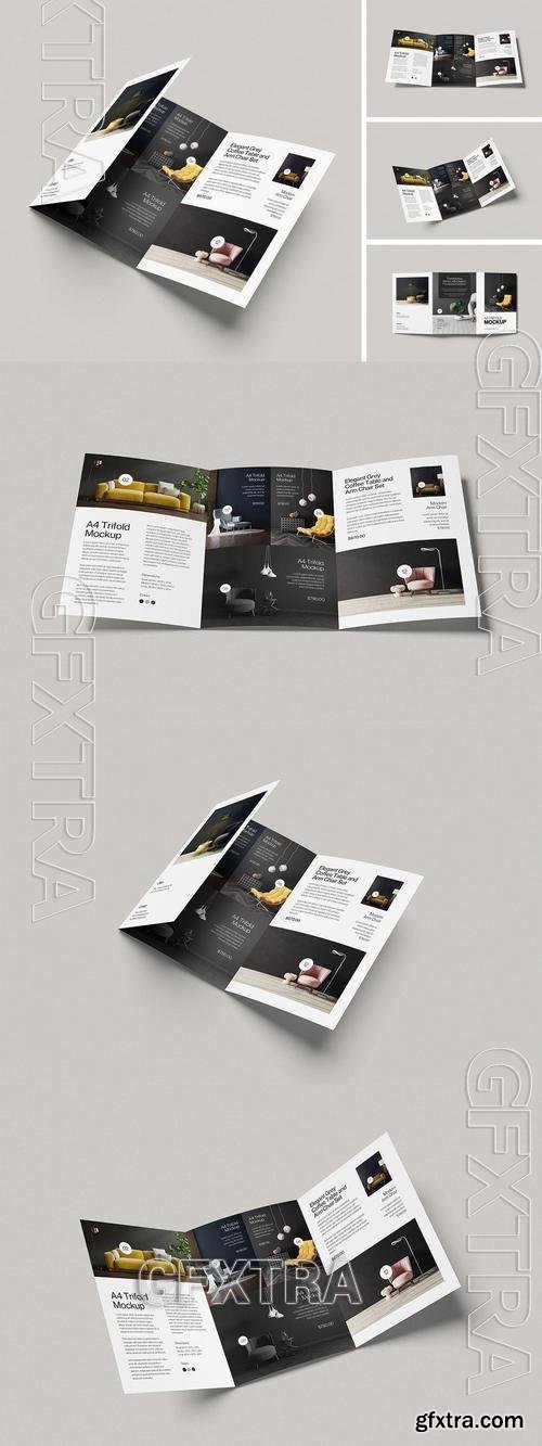 A4 Trifold Mockup R2QXZVV