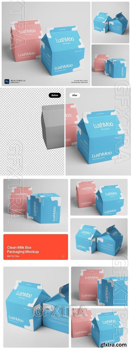 Clean Milk Box Packaging CQKM4TH
