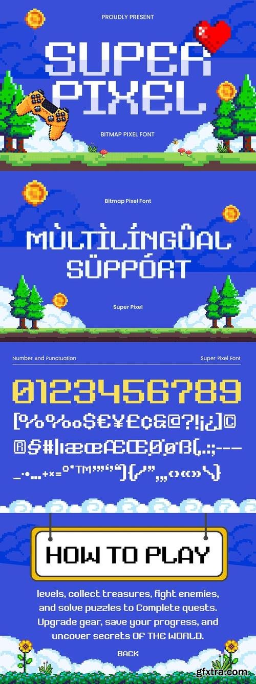 Super Pixel - Bitmap Pixel Font