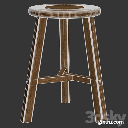 3dsky Pro - Zara Home - The wood stool