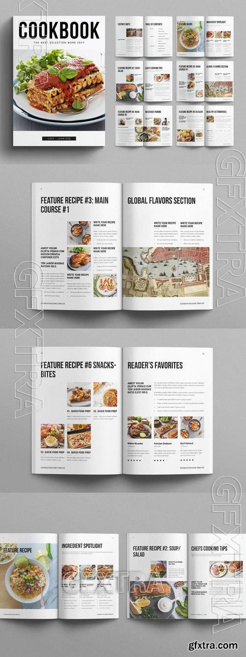 Cookbook Magazine Template EGFVHTE