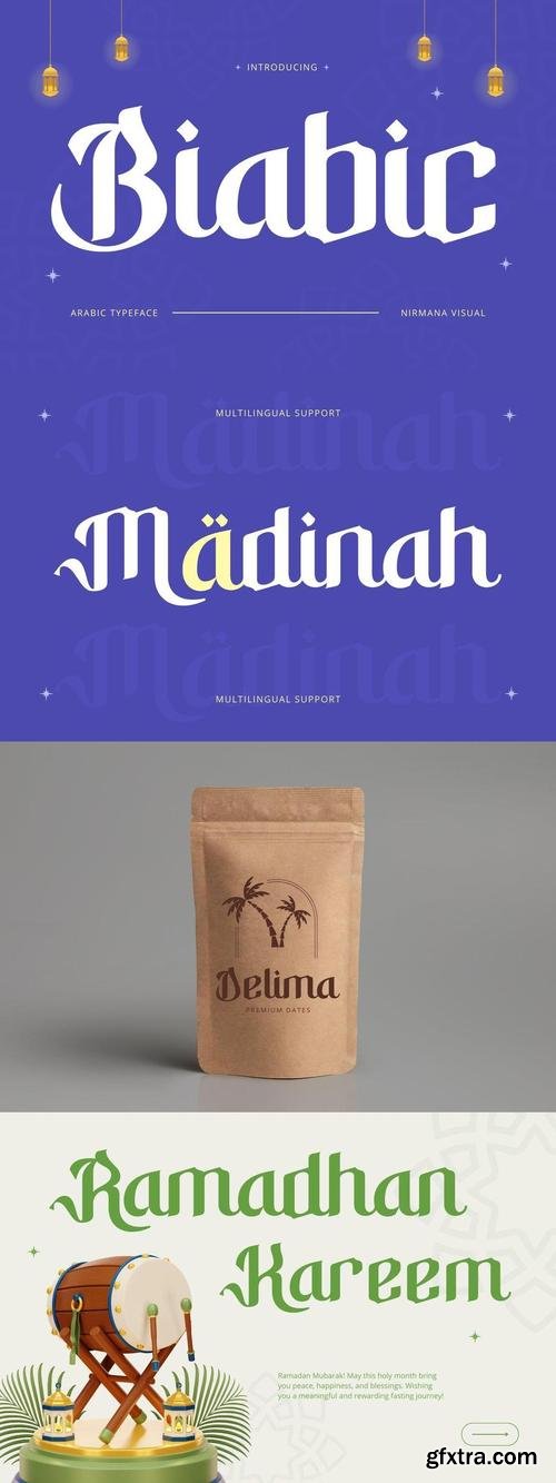 Biabic Arabic - Arabic Font