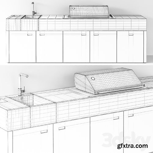 3dsky Pro - OCQ BBQUBE PRO Outdoor kitchen