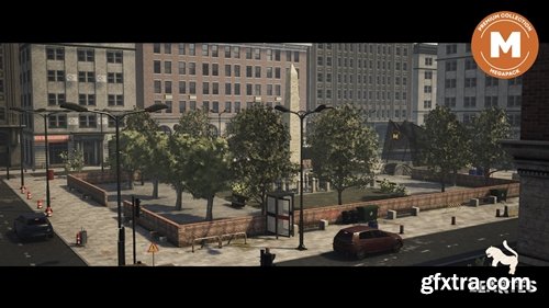 Fab - Modern City Downtown Megapack ( Modern City Downtown Building USA Town Street )