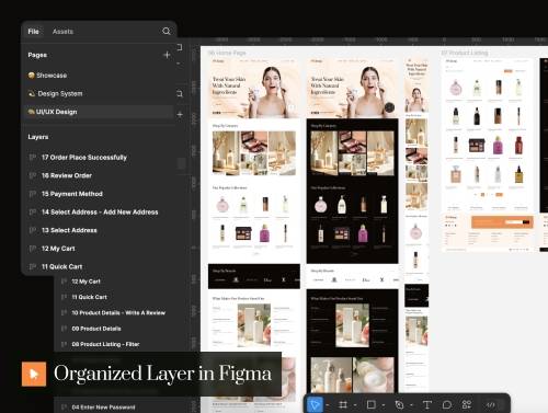 'Glamp - Beauty Ecommerce Website UI Kit'