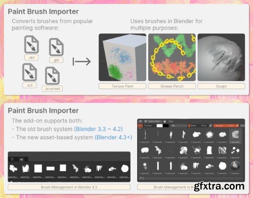 Gumroad - Paint Brush Importer v1 for Blender