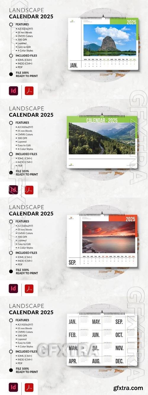Landscape Calendar 2025 AT9QD9X