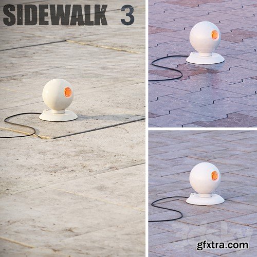 3dsky Pro - Sidewalk Tiles 3