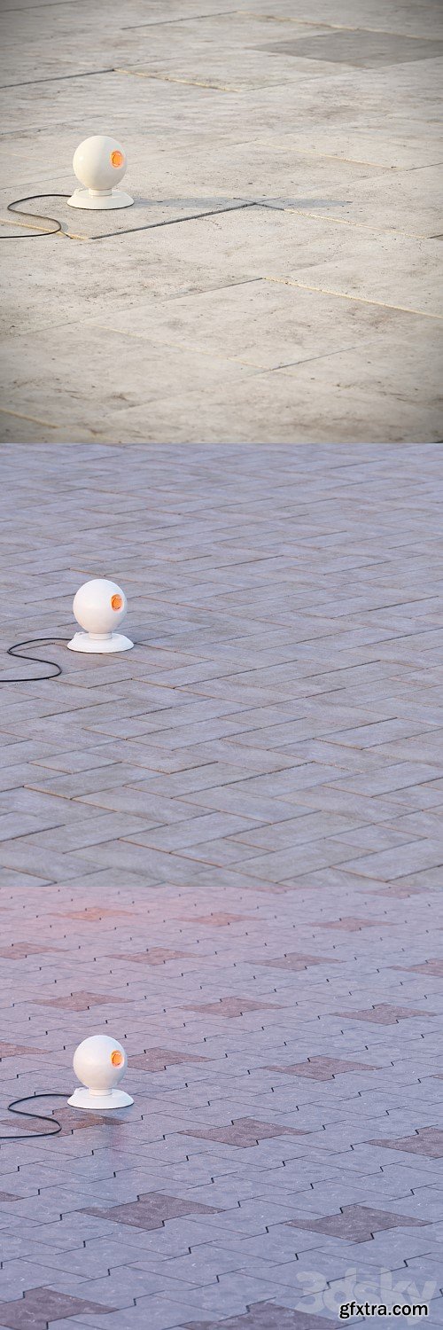 3dsky Pro - Sidewalk Tiles 3