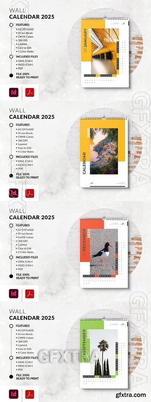 Wall Calendar 2025 4NE93PT