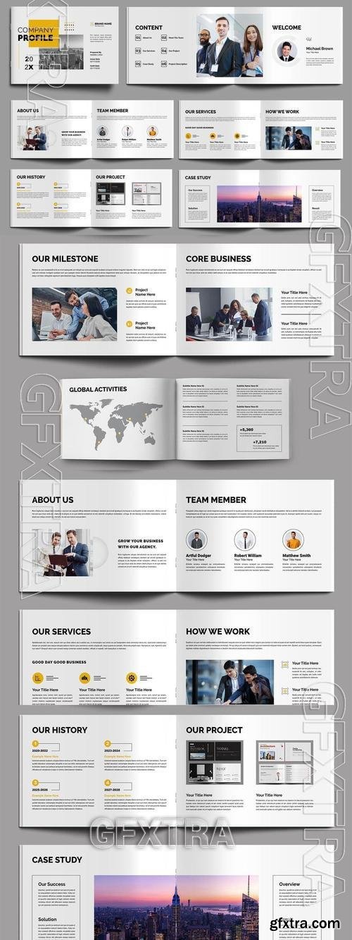 Company Profile Layout DX9RT44