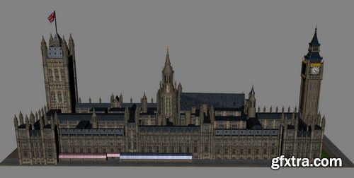 TurboSquid - House of Parliaments (Westminster Palace), London.