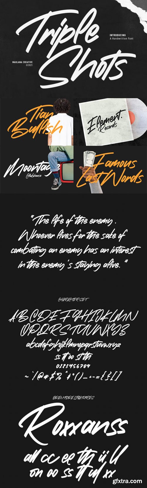 Triple Shots - Casual Handwritten Font