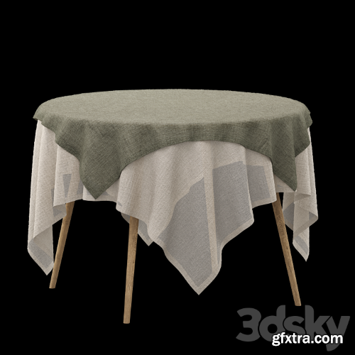 3dsky Pro - Set of linen tablecloths