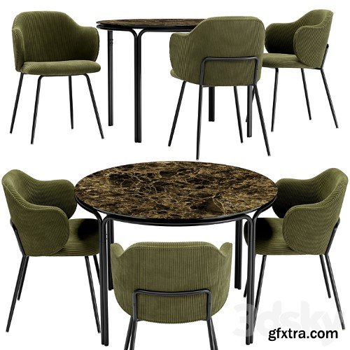 3dsky Pro - Suanna Dining Chair and Chici Table