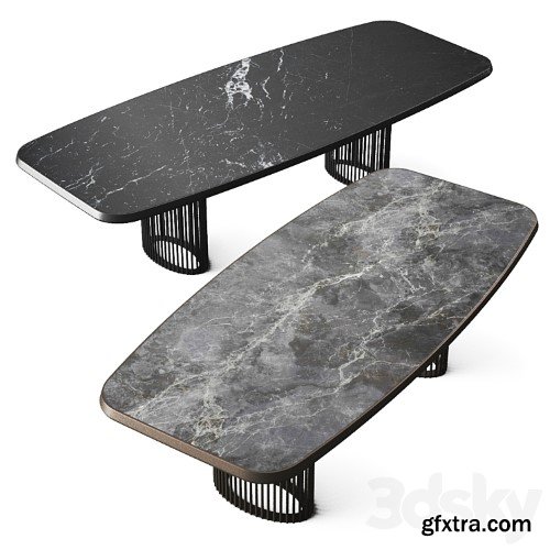3dsky Pro - Bonaldo Luna Bianca Dining Tables