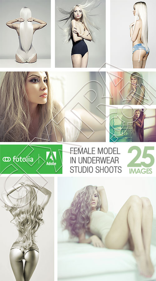 Female Model in Underwear Studio Shoots 25xJPG
